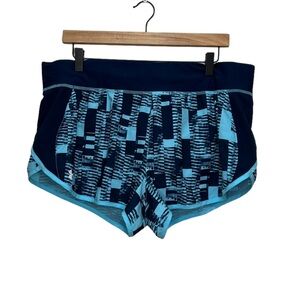 Under Armour Speed Pocket Shorts Blue Fitted Heat Gear Run Size XL